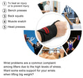 Elasticised Cotton Weight Lifting Wrist Support Straps with Thumb Loop - Black and Orange - view 4