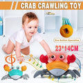 Electric Crawling Crab Toy with Music and LED Lights - Yellow and Red - view 2