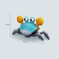Electric Crawling Crab Toy with Music and LED Lights - Yellow and Red - view 3