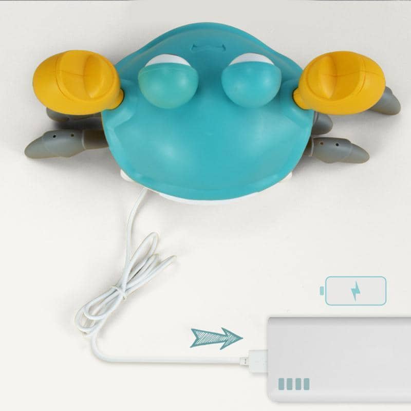 Electric Crawling Crab Toy with Music and LED Lights - Yellow and Red - view 5
