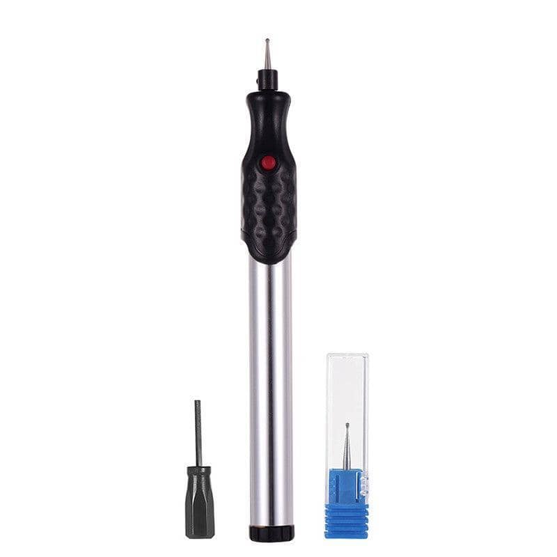 Electric Micro Engraving Pen for Glass, Metal, Ceramic and Wood - Silver