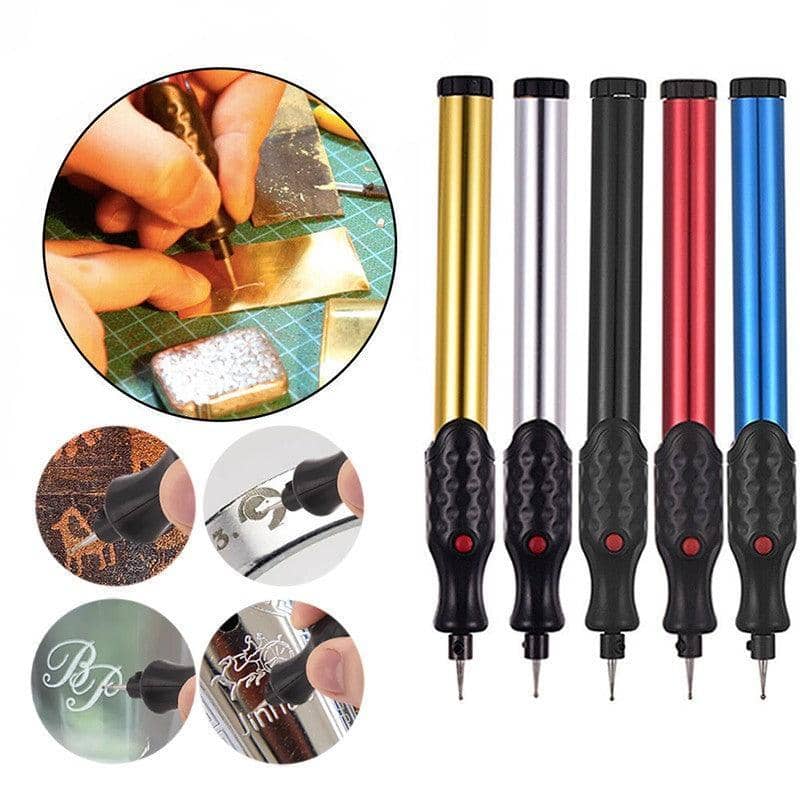 Electric Micro Engraving Pen for Glass, Metal, Ceramic and Wood - Silver - view 4