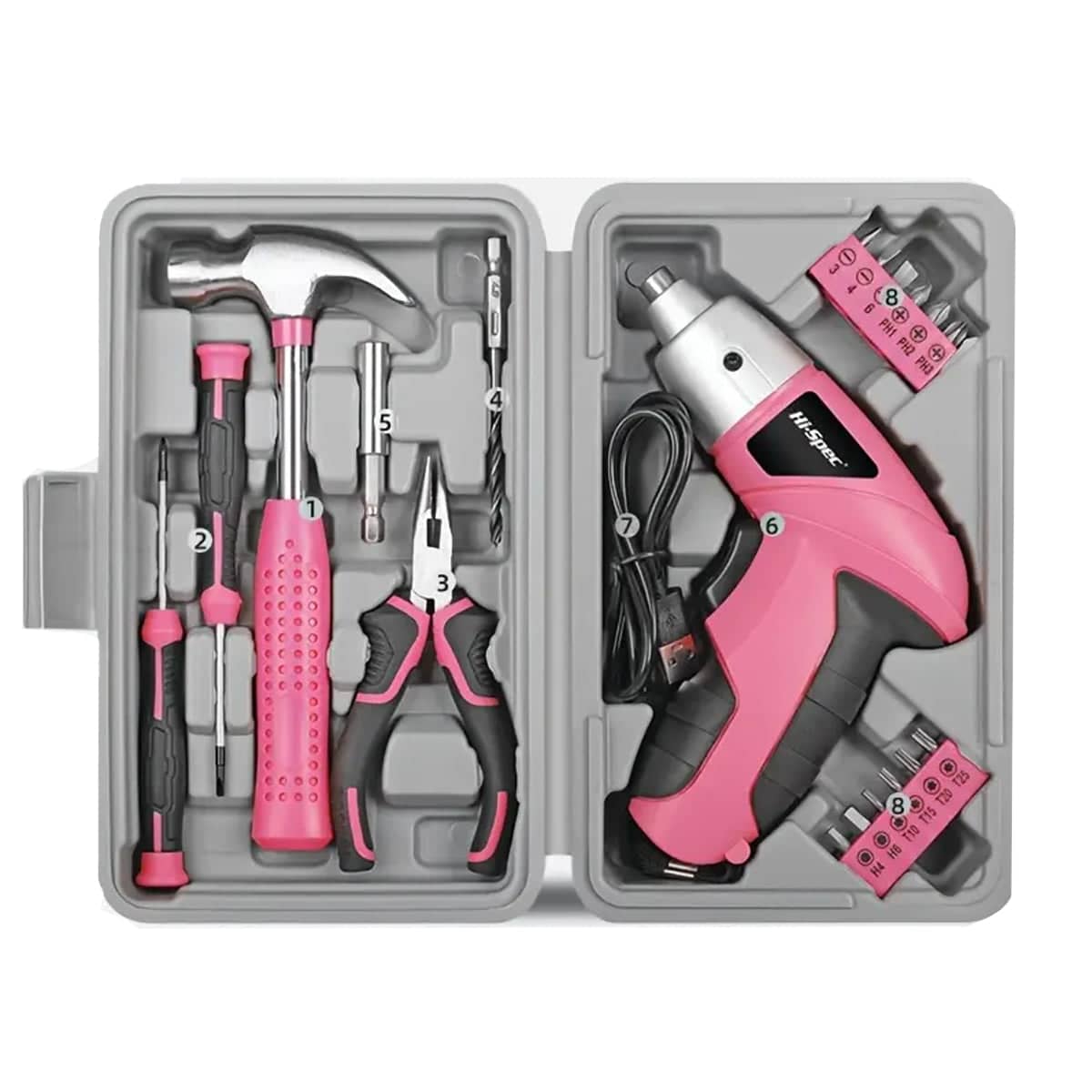 Electric Screwdriver Set, Cordless with Bits and Case for Home Repair and DIY - view 3