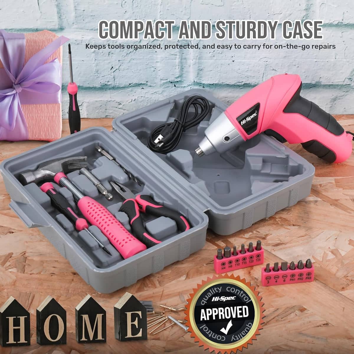 Electric Screwdriver Set, Cordless with Bits and Case for Home Repair and DIY - view 4