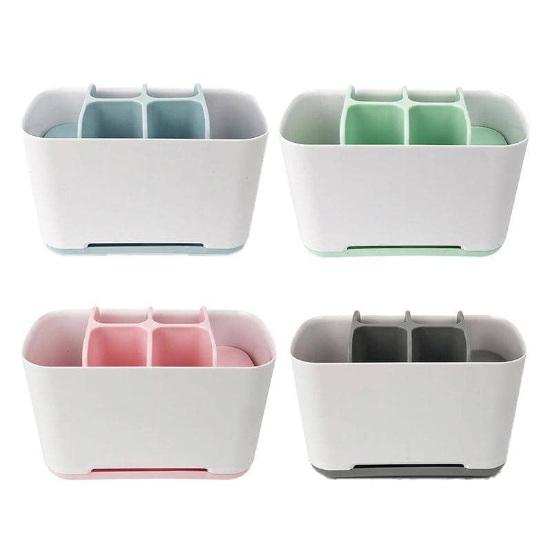 Electric Toothbrush Holder, Bathroom Storage Caddy - Grey - view 3