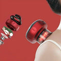 Electric Vacuum Cupping Massager with Light Heating - Red - view 4