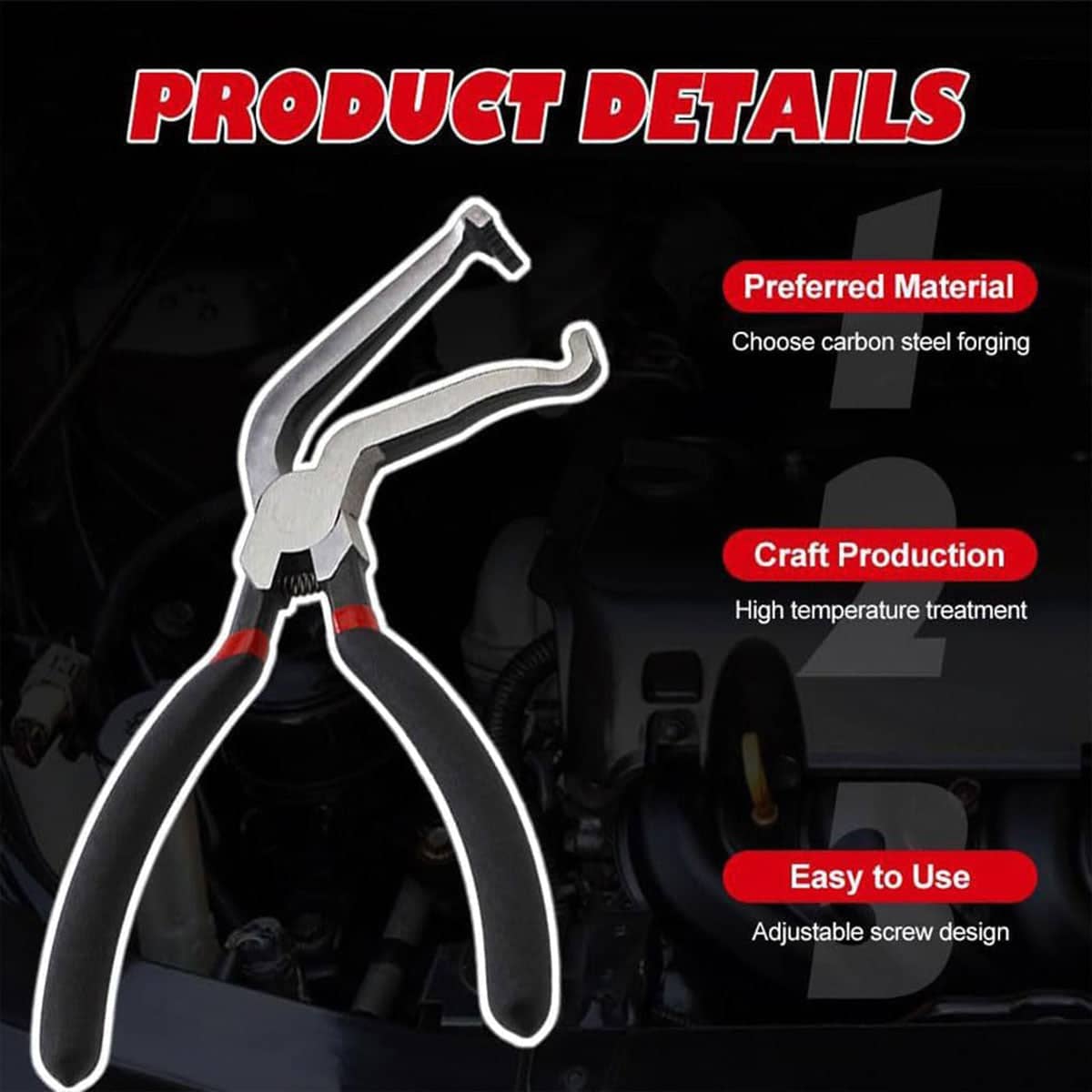 Electrical Connector Disconnect Pliers for Car Wiring, 18 x 10.5 cm - view 4