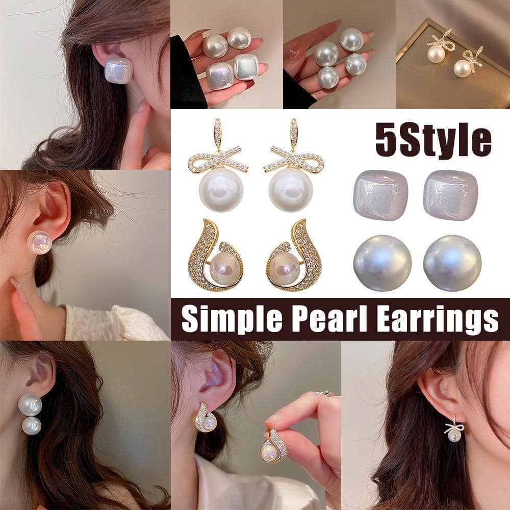Elegant Pearl Earrings for Women, Alloy - Number 13 - view 2
