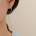 Elegant Round Hoop Earrings for Women, 50 mm - Gold - view 4