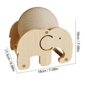 Elephant Shaped Cat Claw Grinding Scratch Toy with Sisal Ball, Upright Wooden Base - view 3