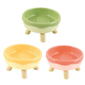 Elevated Cat Food and Water Bowl with Anti-Slip Legs - Pink - view 3