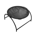 Elevated Hanging Cat Bed with Metal Frame and Mesh - Black