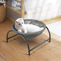 Elevated Hanging Cat Bed with Metal Frame and Mesh - Black - view 5