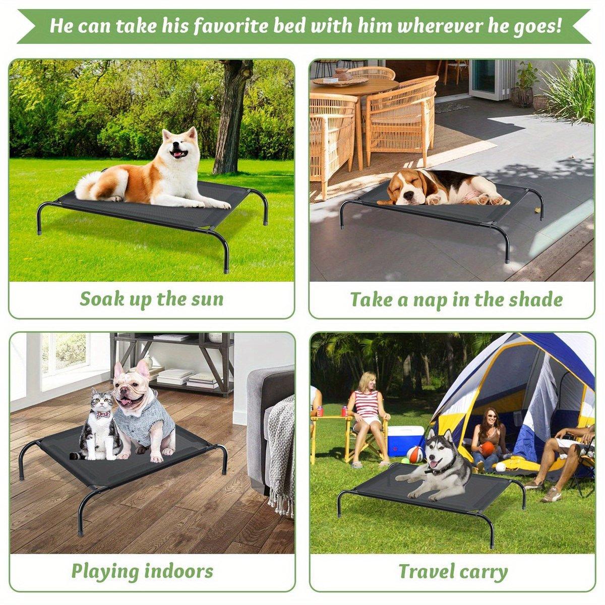 Elevated Pet Bed with Mesh Sleeping Surface - Size S (68 x 55 x 16 cm) - view 8