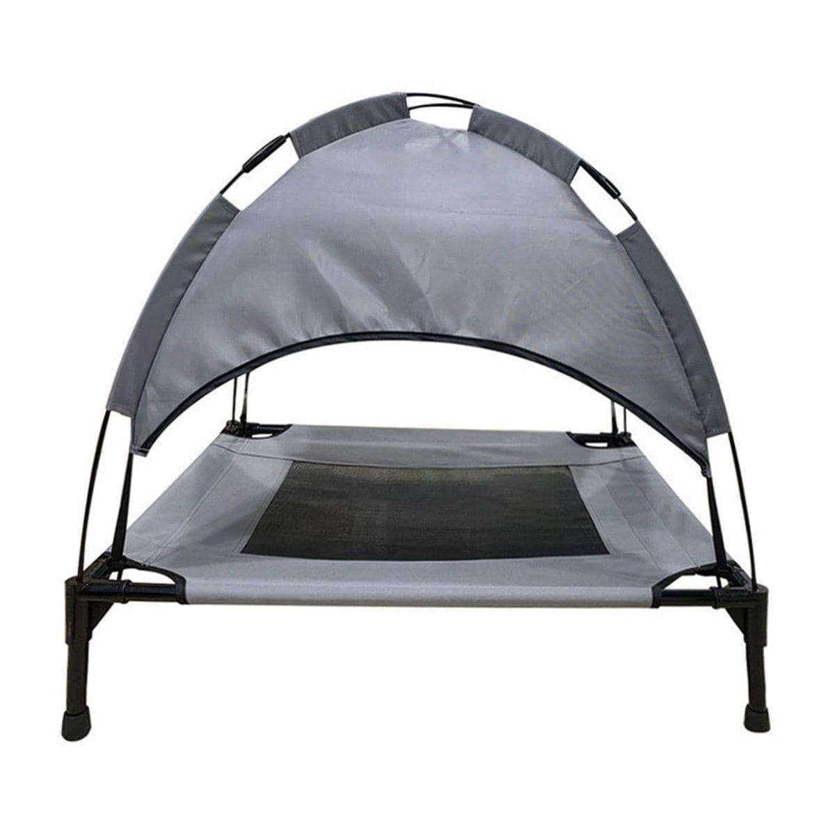 Elevated Pet Bed with Removable Canopy, Grey - Small (60 x 45 x 16 cm) - view 3