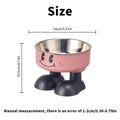 Elevated Pet Bowl with Removable Stainless Steel Liner - Dusty Pink - view 4
