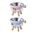 Elevated Pet Bowl with Stainless Steel Dish - Pink, 16 x 12cm - view 3