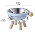 Elevated Pet Bowl with Stainless Steel Dish - Pink, 16 x 12cm - view 4