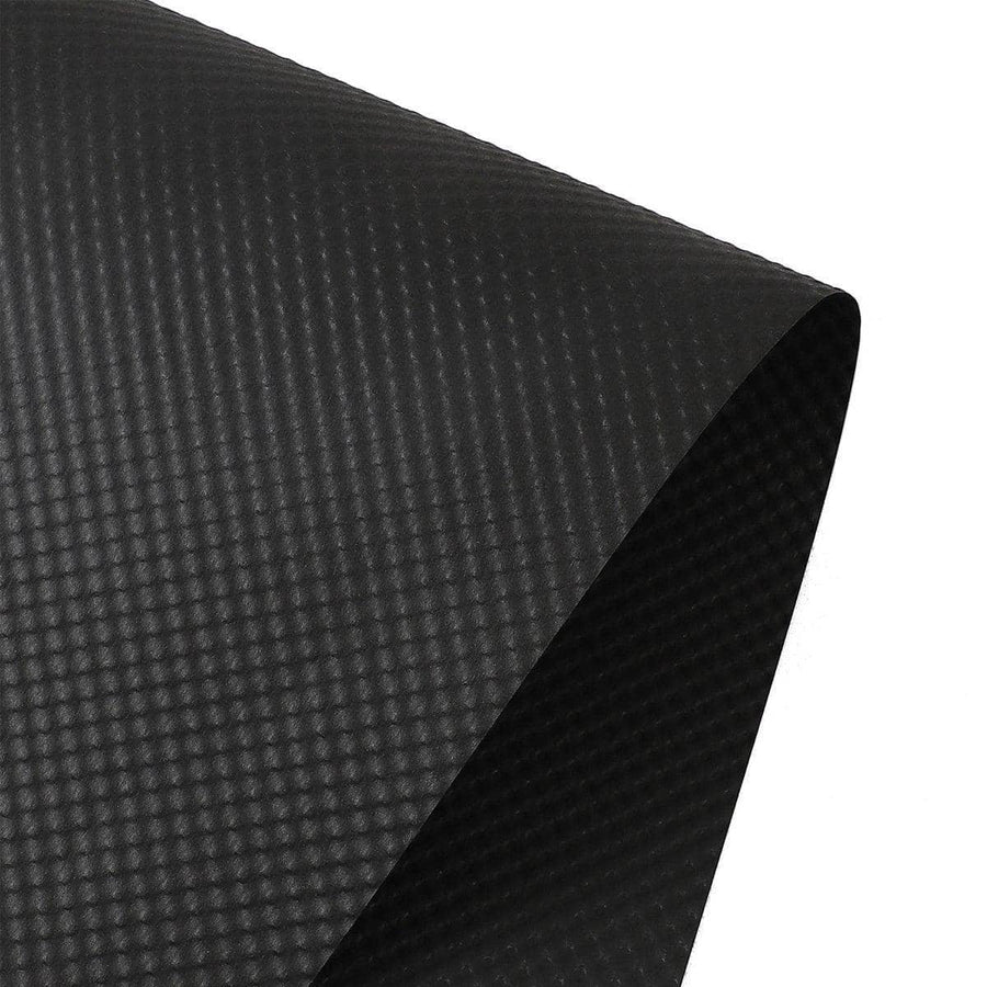 Embossed Flower Wrapping Paper, 50 Sheets, 50 x 50 cm - Black