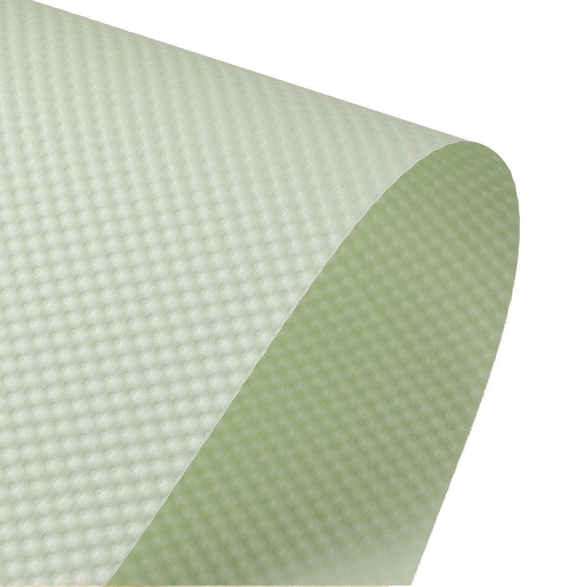 Embossed Flower Wrapping Paper, 50 Sheets, 50 x 50 cm - Light Green