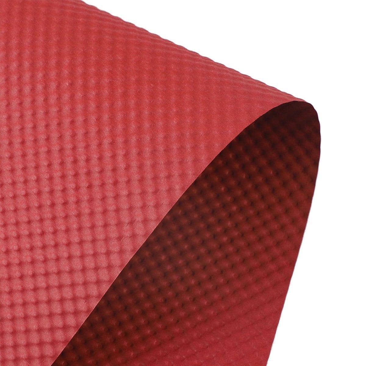 Embossed Flower Wrapping Paper, 50 Sheets, 50 x 50 cm - Red