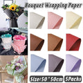 Embossed Flower Wrapping Paper, 50 Sheets, 50 x 50 cm - Red - view 2