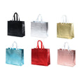Embossed Non-Woven Tote Bags, Pack of 25 - Silver, 40 x 30 x 12 cm - view 3