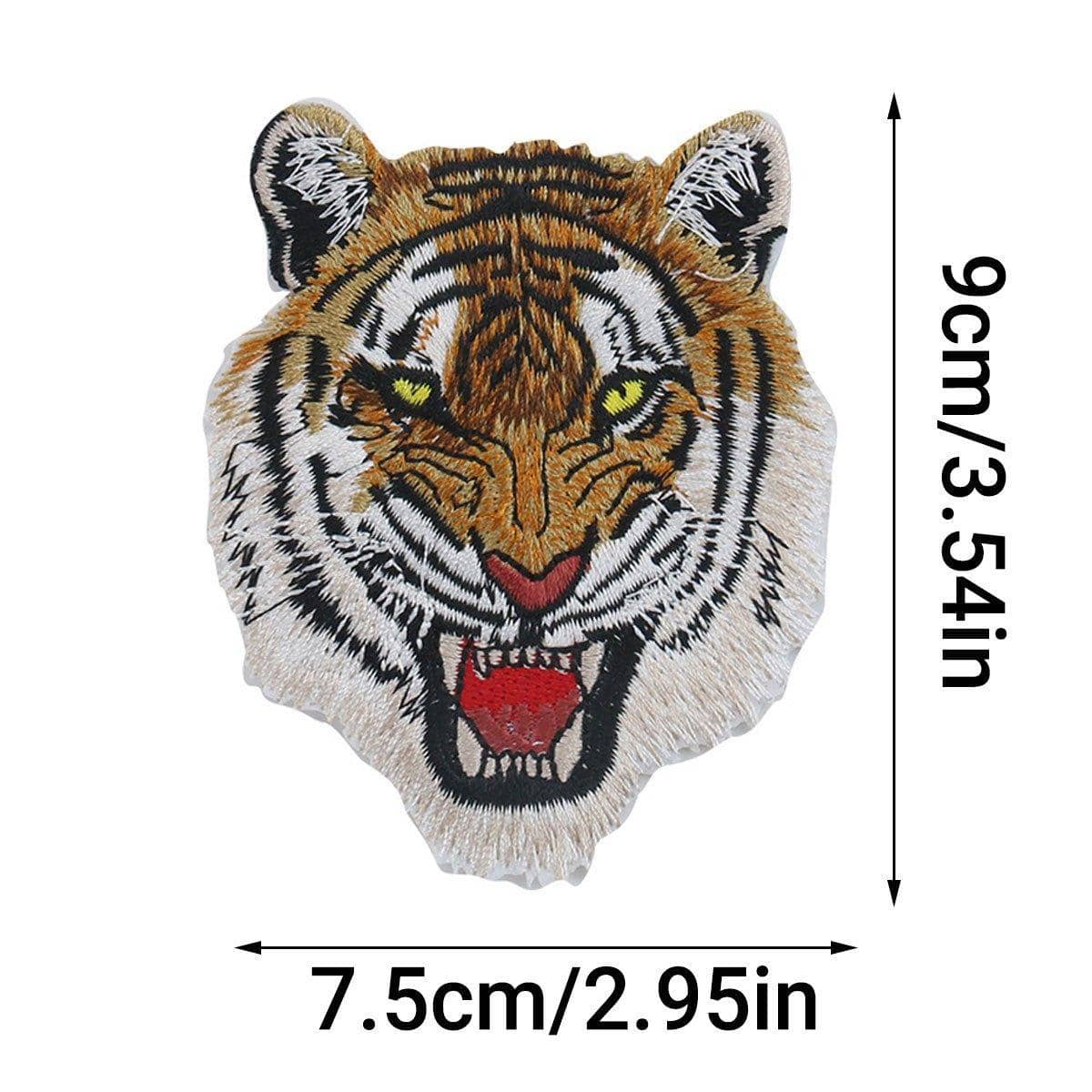 Embroidered Tiger Patch Iron-On or Sew-On, Pack of 2 - view 3