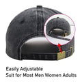 Embroidered Washed Cotton Baseball Cap, Adjustable Unisex Casual Cap - view 5