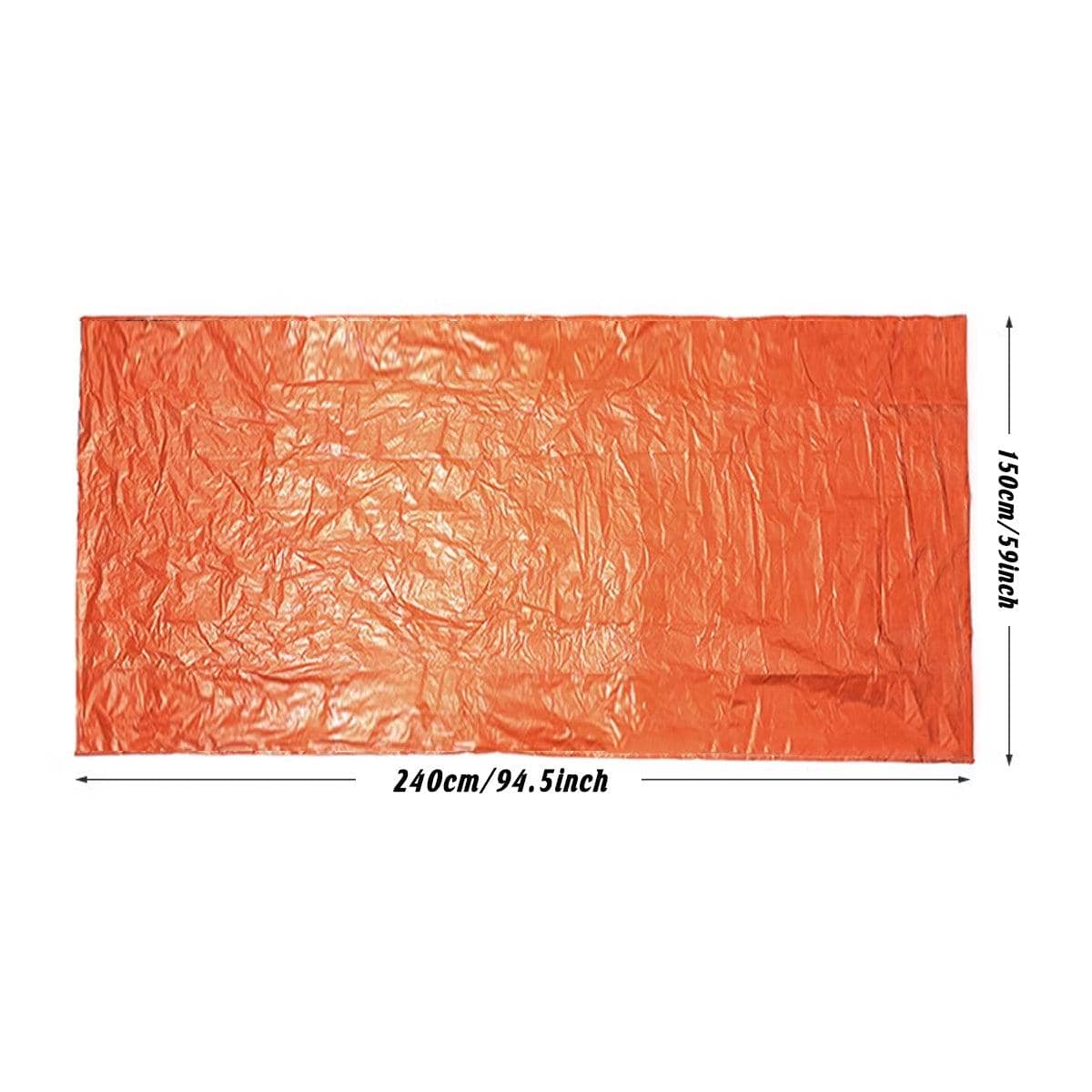 Emergency Survival Shelter Tent, Waterproof Orange Camping Tent 240 x 150 cm - view 3