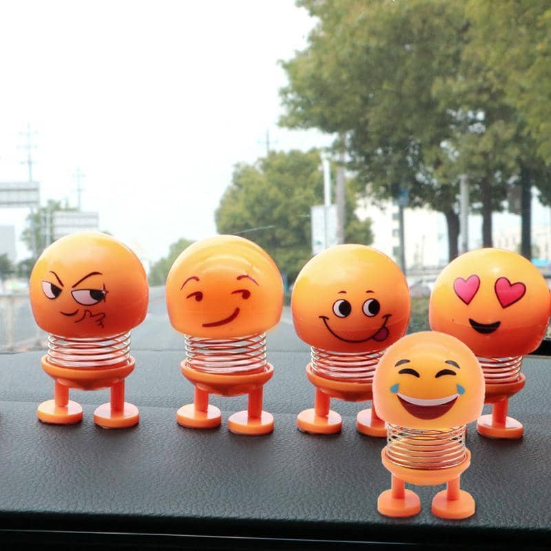 Emoji Car Dashboard Ornament, Spring Shaking Head Decoration - view 4