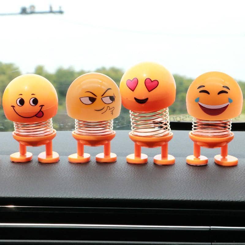Emoji Car Dashboard Ornament, Spring Shaking Head Decoration - view 5