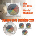 Emotion Wheel Decorative Pillowcase Cushion Cover 45 x 45 cm, Pack of 3
