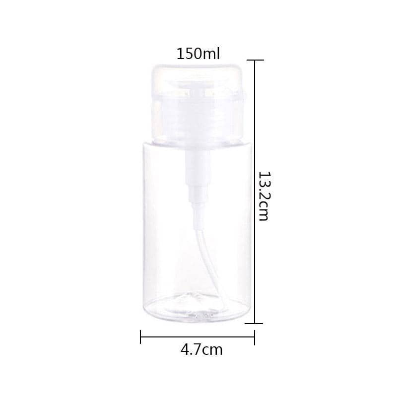 Empty Pump Dispenser Bottles for Makeup Remover and Lotion, Pack of 10 - 150 ml