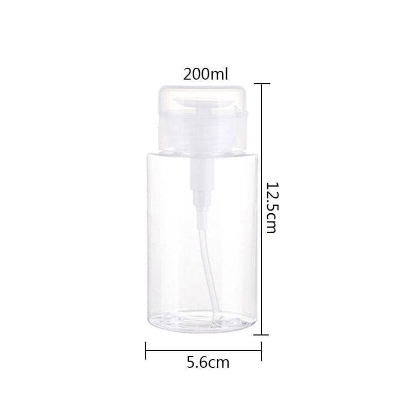 Empty Pump Dispenser Bottles for Makeup Remover and Lotion, Pack of 10 - 200 ml