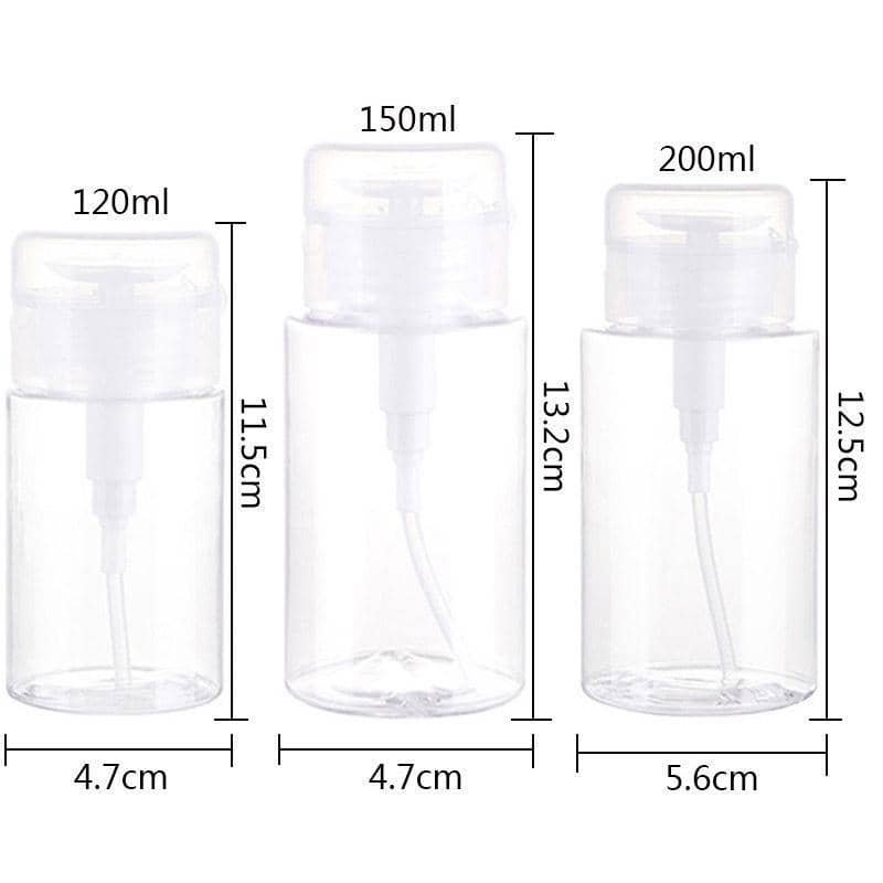 Empty Pump Dispenser Bottles for Makeup Remover and Lotion, Pack of 10 - 200 ml - view 4