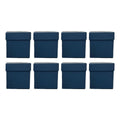 Empty Square Gift Boxes, Pack of 8 - Blue, 20 x 20 x 16.5 cm