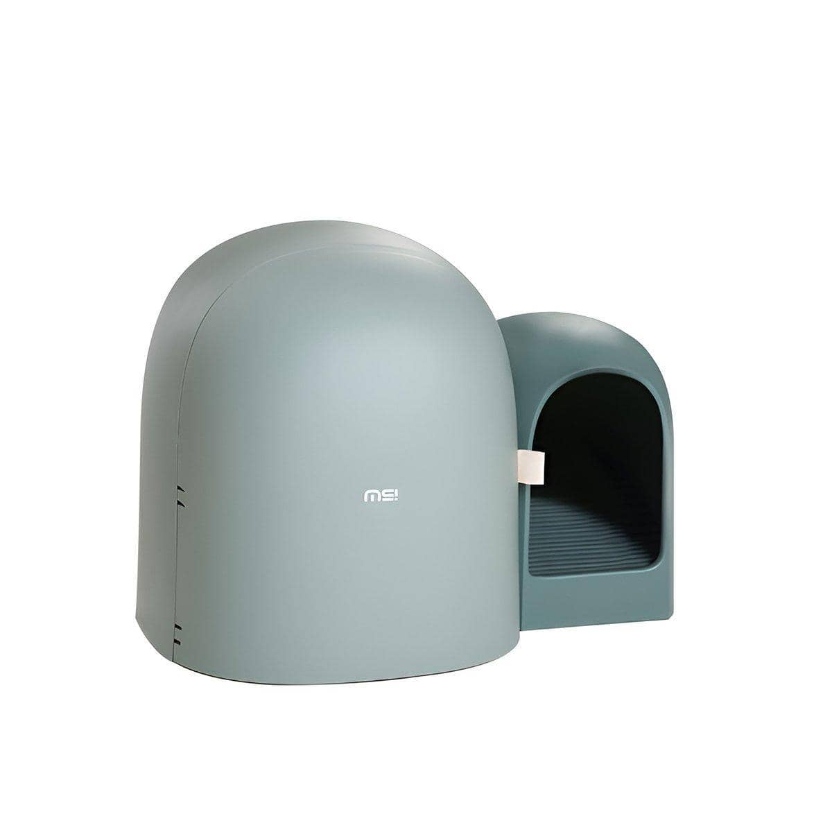 Enclosed Cat Litter Box with Movable Tray - Green