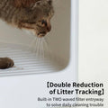 Enclosed Cat Litter Box with Movable Tray - Light Tan - view 5