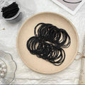 Endless Elastic Hair Ties for Ponytails, Pack of 10 - Black - view 4