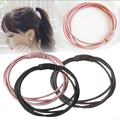 Endless Elastic Hair Ties for Ponytails, Pack of 10 - Grey - view 5