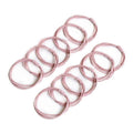 Endless Elastic Hair Ties for Ponytails, Pack of 10 - Light Pink