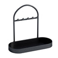 Entryway Storage Rack Key Holder - Black, 30 x 15 x 27cm