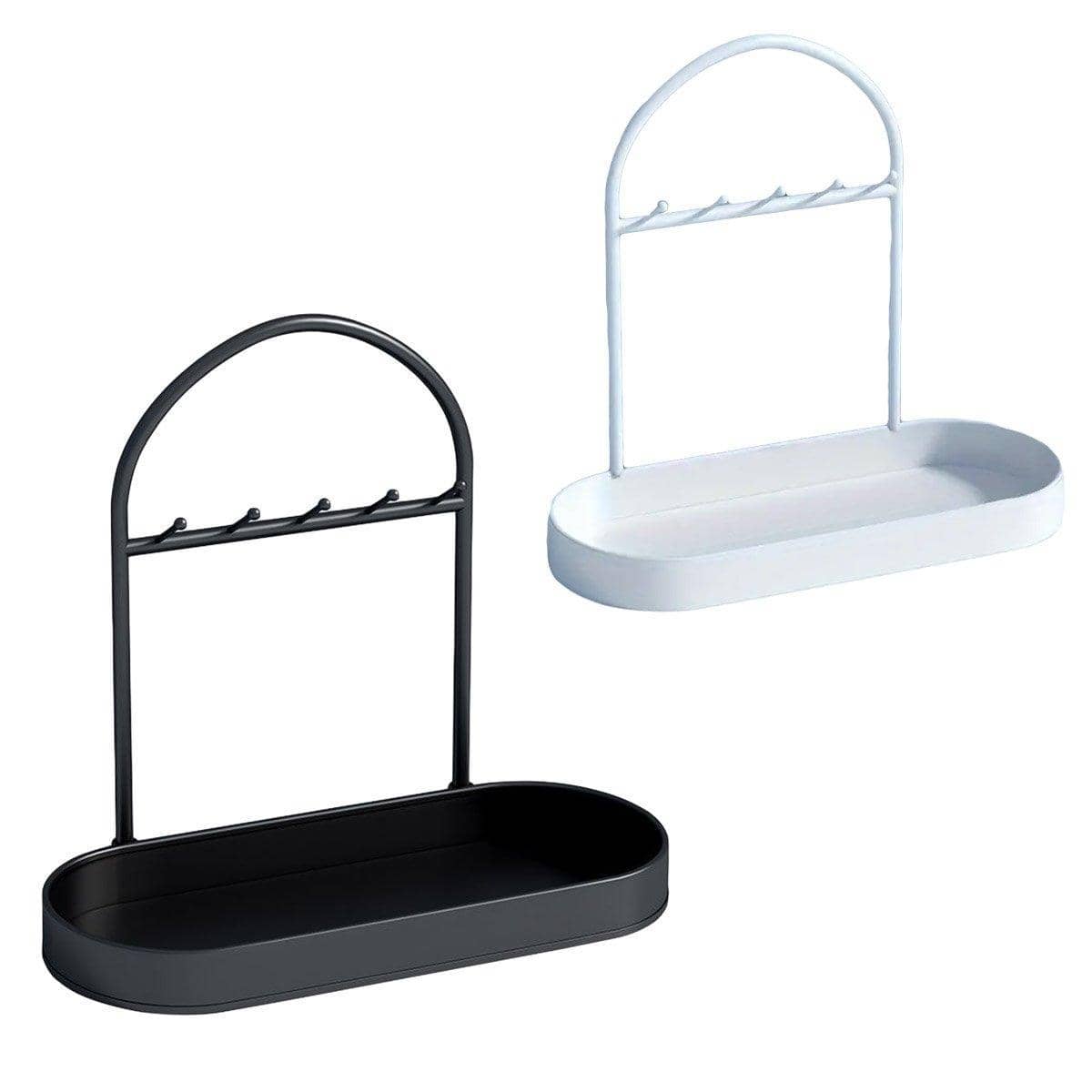 Entryway Storage Rack Key Holder - Black, 30 x 15 x 27cm - view 3