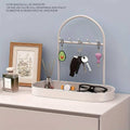 Entryway Storage Rack Key Holder - Black, 30 x 15 x 27cm - view 5