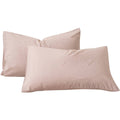 Envelope Closure Pillowcases Pair, Soft Breathable Bedding Pillow Covers - Blush Pink