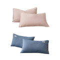 Envelope Closure Pillowcases Pair, Soft Breathable Bedding Pillow Covers - Blush Pink - view 3
