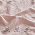 Envelope Closure Pillowcases Pair, Soft Breathable Bedding Pillow Covers - Blush Pink - view 5