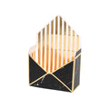Envelope Flower Gift Boxes, Pack of 8 - Black Marble with Gold Trim