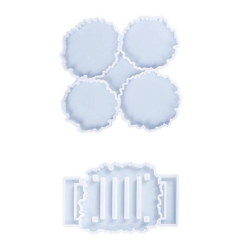 Epoxy Resin Coaster Stand Silicone Mould, Pack of 2 - White - view 2